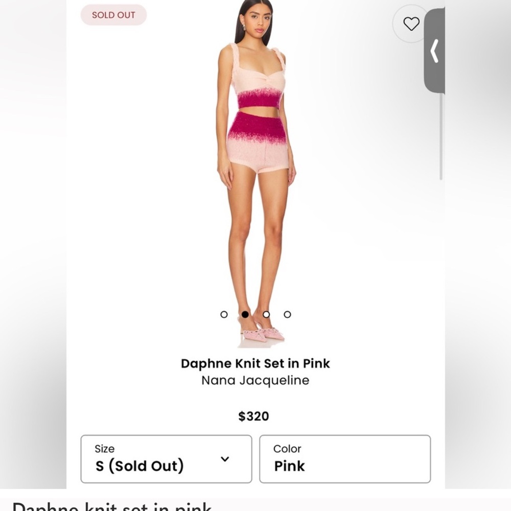 Nana Jacqueline Daphne Knit Set (Pink)